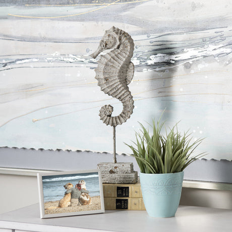 Seahorse Beige Seahorse Finials by Crestview at Eve Furniture