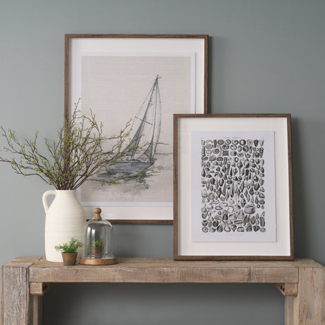Sealife II by Oliver Goldsmith a Hand Embellished Framed Art Print Matted under Glass by Mercana at Eve Furniture