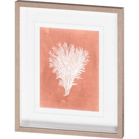 Sealife on Coral II by Vision Studio a Hand Embellished Textured Framed Art Print Matted under Glass by Mercana at Eve Furniture