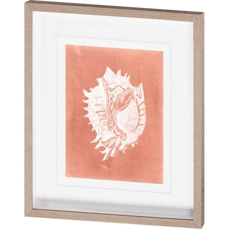 Sealife on Coral VI by Vision Studio a Hand Embellished Textured Framed Art Print Matted under Glass by Mercana at Eve Furniture