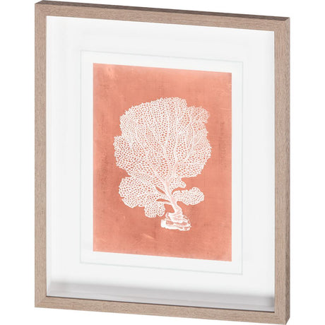 Sealife on Coral VIII by Vision Studio Hand Embellished Textured Framed Art Print Matted under Glass by Mercana at Eve Furniture