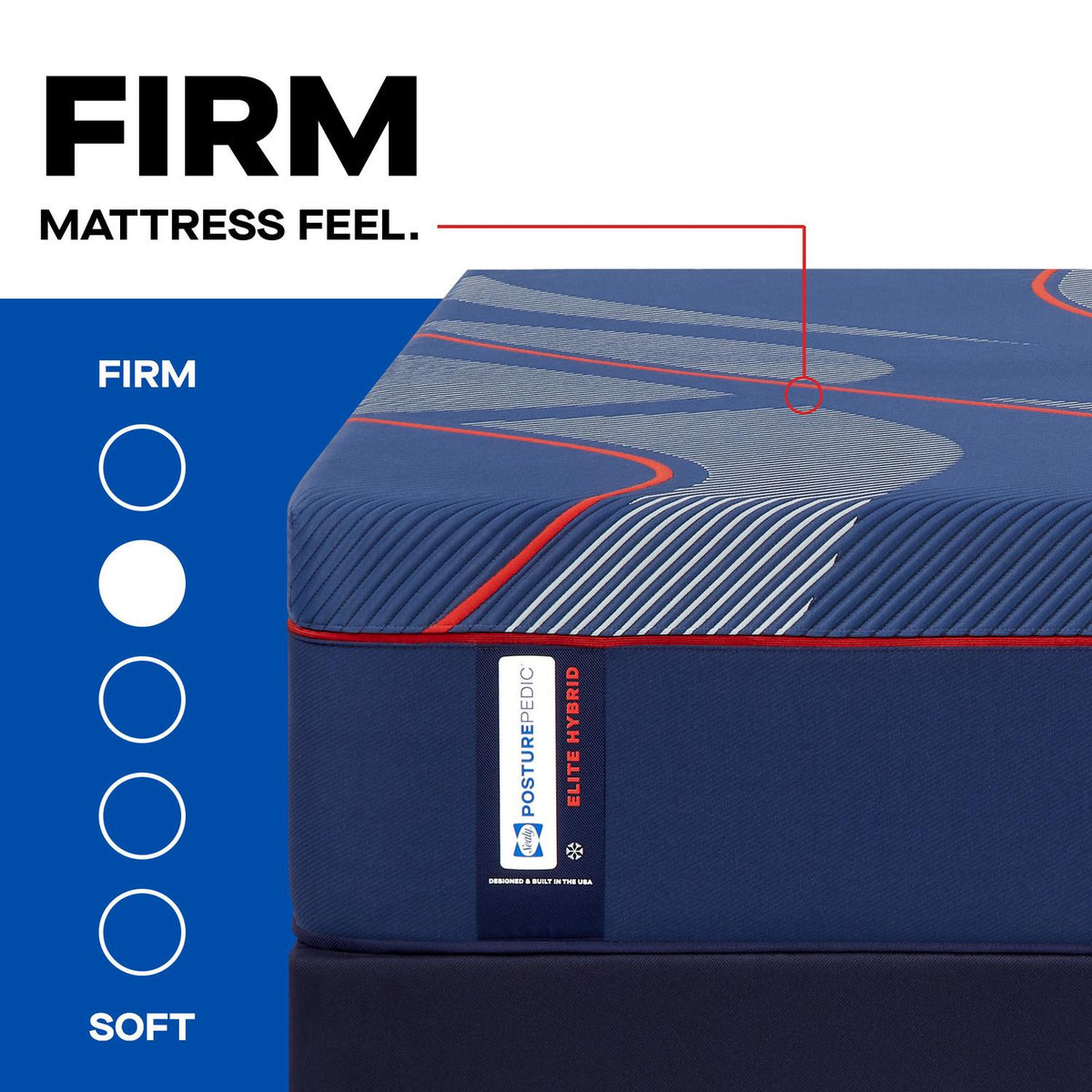 Sealy Posturepedic Elite Brenham II Hybrid Firm Mattress by Sealy at Eve Furniture