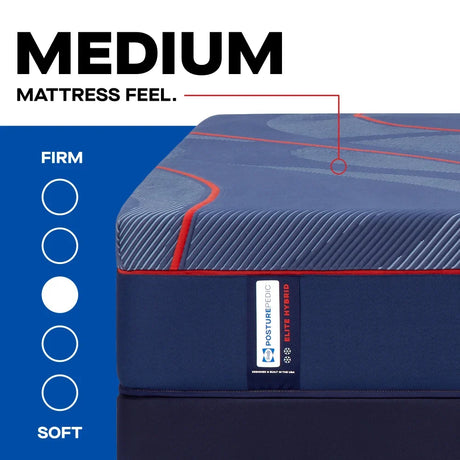 Sealy Posturepedic Elite High Point II Hybrid Medium Mattress by Sealy at Eve Furniture