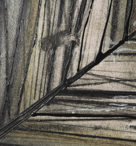 Seam II by Chad Warren a Hand Embellished Textured Framed Canvas by Mercana at Eve Furniture