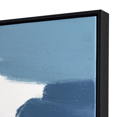 Seamless Blue/Gold Canvas by Crestview at Eve Furniture