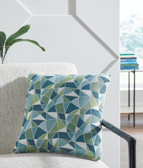 Seanow Next-Gen Nuvella Green/Turquoise/White Pillow (Set of 4) by Ashley at Eve Furniture