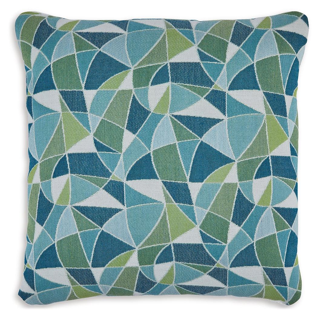 Seanow Next-Gen Nuvella Green/Turquoise/White Pillow (Set of 4) by Ashley at Eve Furniture