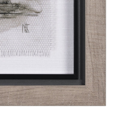 Seaside Vacation II by Mercana Studio a Hand Embellished Textured Framed Art Print by Mercana at Eve Furniture