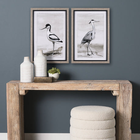 Seaside Vacation II by Mercana Studio a Hand Embellished Textured Framed Art Print by Mercana at Eve Furniture