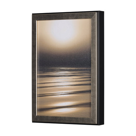 Seaside Vacation III by Mercana Studio a Hand Embellished Textured Framed Art Print by Mercana at Eve Furniture