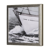 Seaside Vacation III by Mercana Studio a Hand Embellished Textured Framed Art Print by Mercana at Eve Furniture