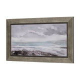 Seaside Vacation III by Mercana Studio a Hand Embellished Textured Framed Art Print by Mercana at Eve Furniture