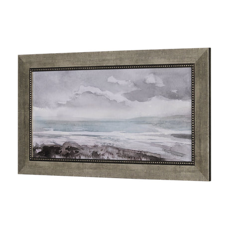 Seaside Vacation III by Mercana Studio a Hand Embellished Textured Framed Art Print by Mercana at Eve Furniture