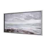 Seaside Vacation IV by Mercana Studio a Hand Embellished Textured Framed Art Print by Mercana at Eve Furniture