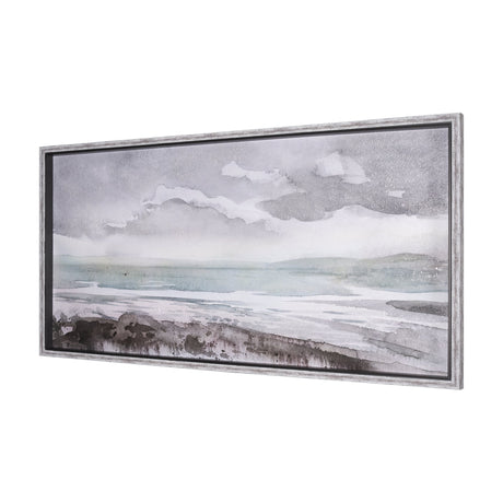 Seaside Vacation IV by Mercana Studio a Hand Embellished Textured Framed Art Print by Mercana at Eve Furniture