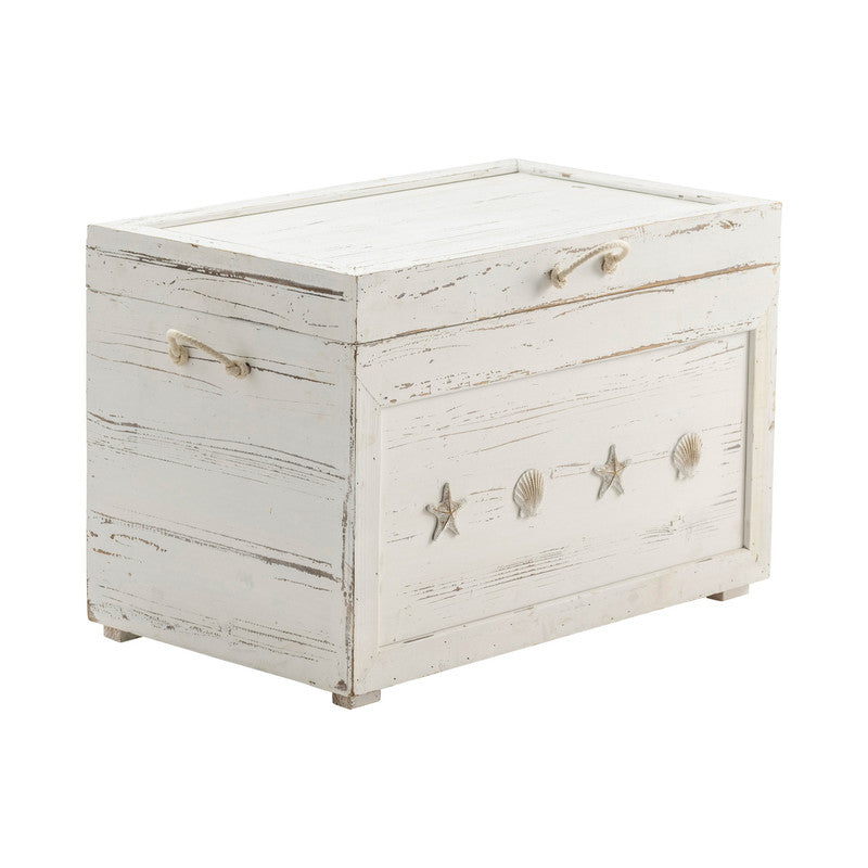 Seaside White 3-Piece Trunks by Crestview at Eve Furniture