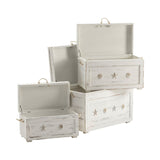 Seaside White 3-Piece Trunks by Crestview at Eve Furniture