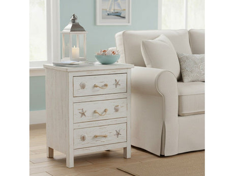 Seaside White Chest by Crestview at Eve Furniture