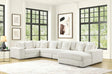 Season Beige 5-Piece Oversized Right Arm Facing (RAF) Sectional by Happy Homes at Eve Furniture