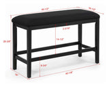 Sebastian Black Counter Height Bench by Crown Mark at Eve Furniture