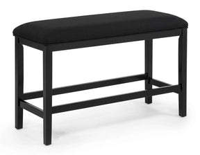Sebastian Black Counter Height Bench by Crown Mark at Eve Furniture