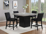 Sebastian Black Counter Height Chair, Set of 2 by Crown Mark at Eve Furniture
