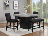 Sebastian Black Counter Height Set by Crown Mark at Eve Furniture