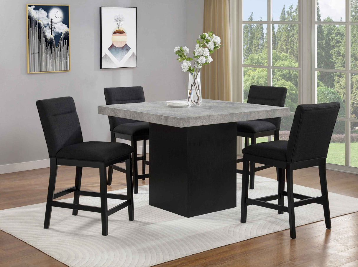 Sebastian Black Counter Height Set by Crown Mark at Eve Furniture