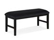 Sebastian Black Dining Bench by Crown Mark at Eve Furniture