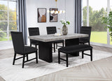 Sebastian Black Side Chair (Set of 2) by Crown Mark at Eve Furniture