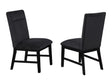 Sebastian Black Side Chair (Set of 2) by Crown Mark at Eve Furniture