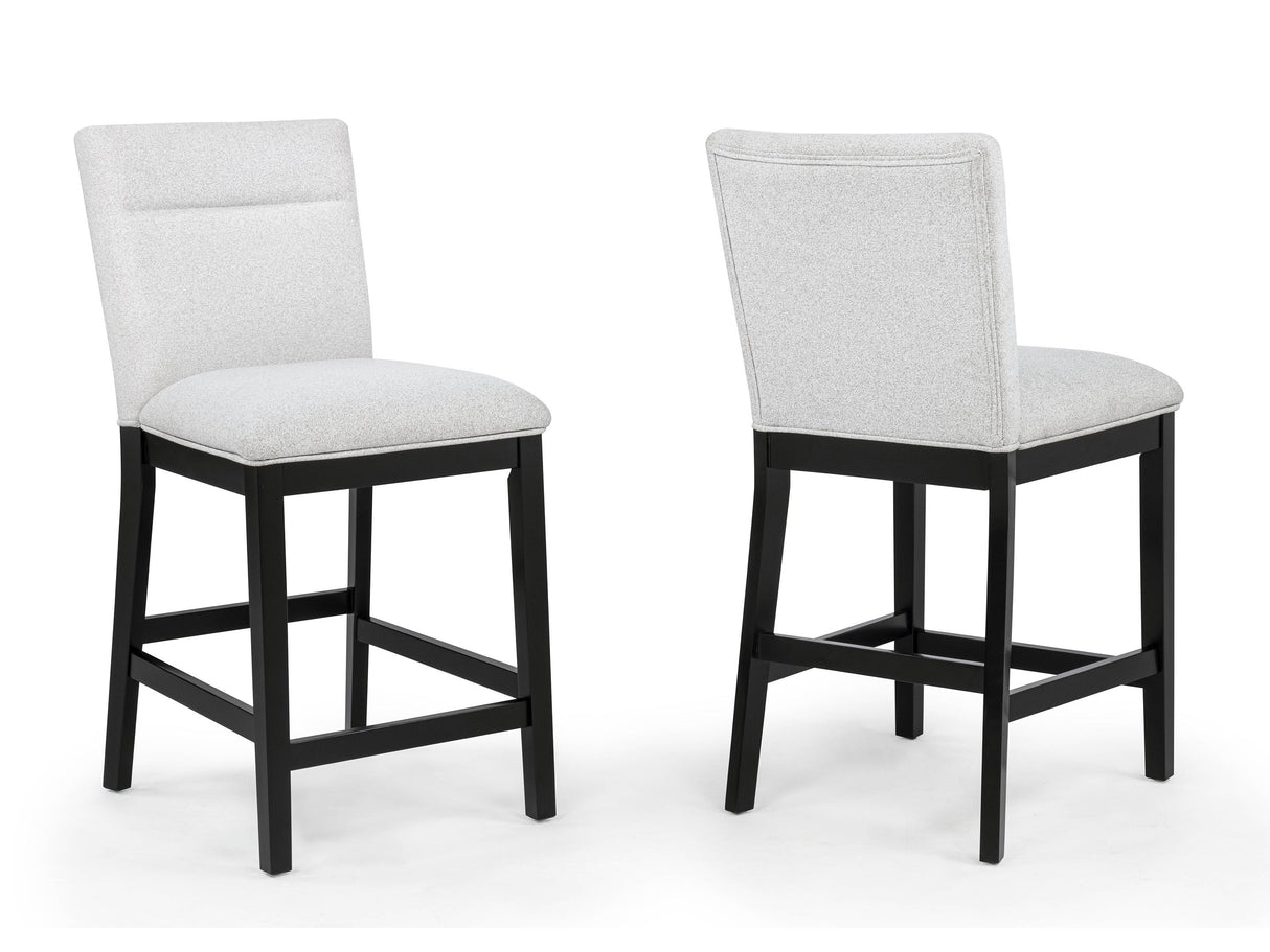 Sebastian Black/Gray Counter Height Dining Set by Crown Mark at Eve Furniture