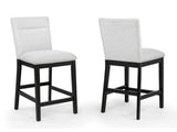 Sebastian Black/Gray Counter Height Dining Set by Crown Mark at Eve Furniture