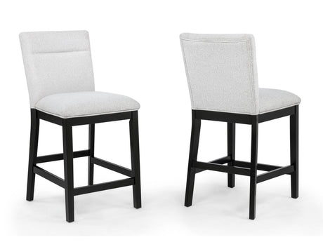Sebastian Black/Gray Counter Height Dining Set by Crown Mark at Eve Furniture