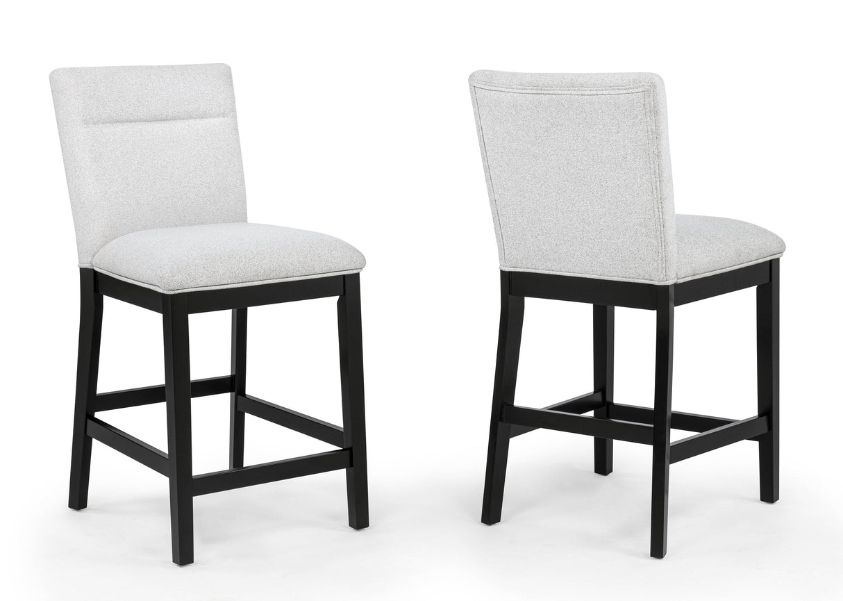 Sebastian Black/Gray Counter Height Set by Crown Mark at Eve Furniture