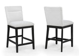 Sebastian Black/Gray Counter Height Set by Crown Mark at Eve Furniture