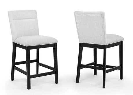 Sebastian Black/Gray Counter Height Set by Crown Mark at Eve Furniture