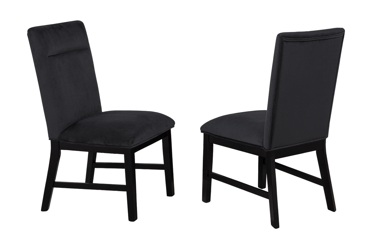 Sebastian Black/Gray Dining Set by Crown Mark at Eve Furniture