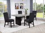 Sebastian Black/Gray Dining Table by Crown Mark at Eve Furniture