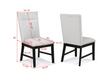Sebastian Dove Dining Chair, Set of 2 by Crown Mark at Eve Furniture