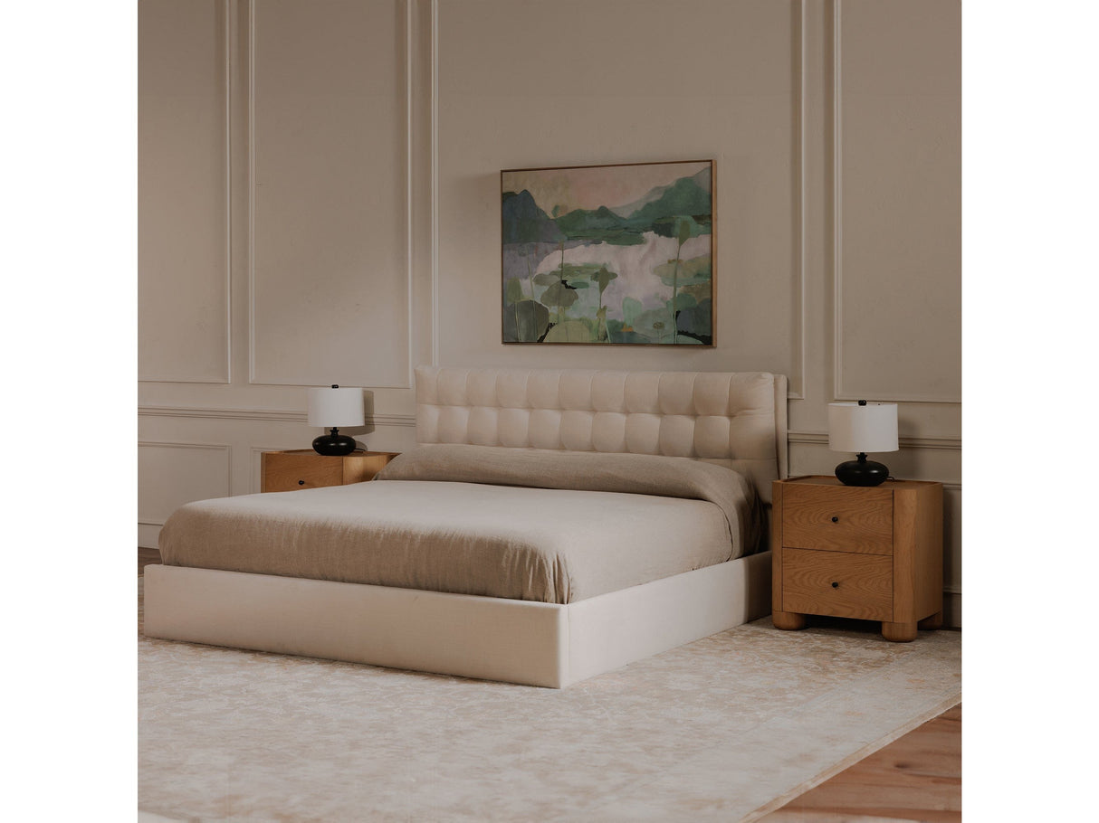 Sebastion Cream King Storage Bed by MOES at Eve Furniture