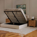 Sebastion Cream King Storage Bed by Moe's Home at Eve Furniture