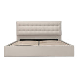 Sebastion Cream King Storage Bed by Moe's Home at Eve Furniture
