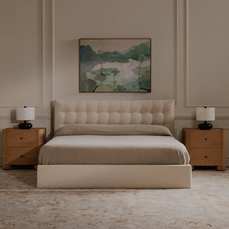 Sebastion Cream Queen Storage Bed by MOES at Eve Furniture
