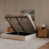 Sebastion Cream Queen Storage Bed by MOES at Eve Furniture