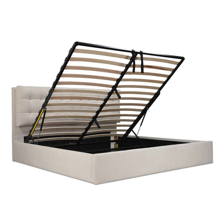 Sebastion Cream Queen Storage Bed by MOES at Eve Furniture