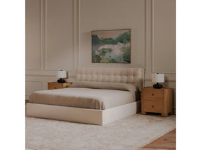 Sebastion Cream Queen Storage Bed by MOES at Eve Furniture