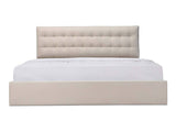 Sebastion Cream Queen Storage Bed by Moe's Home at Eve Furniture