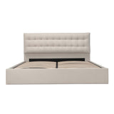 Sebastion Cream Queen Storage Bed by Moe's Home at Eve Furniture