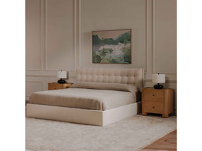 Sebastion Cream Queen Storage Bed by Moe's Home at Eve Furniture
